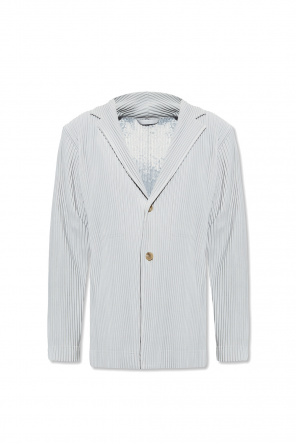 HOMME PLISSÉ ISSEY MIYAKE: Gray Basics Cardigan | SSENSE